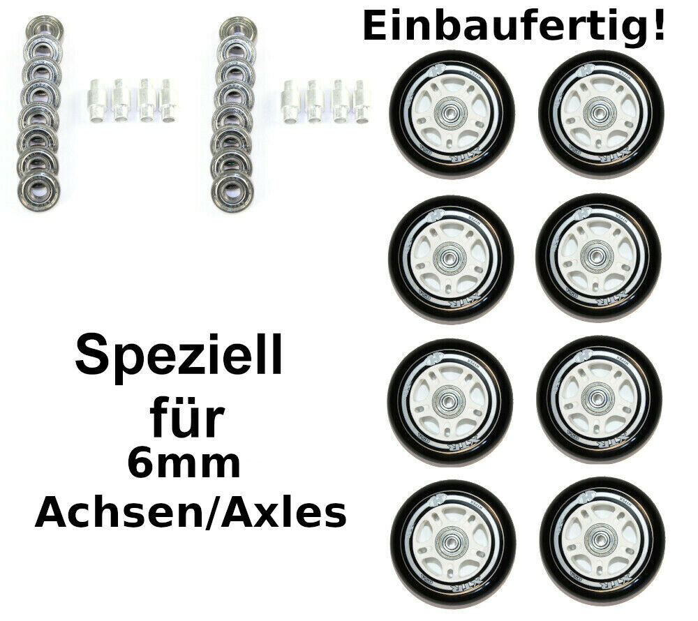 Hyper XTR Rollenset 84mm/85A ABEC9 + 6mm Spacer