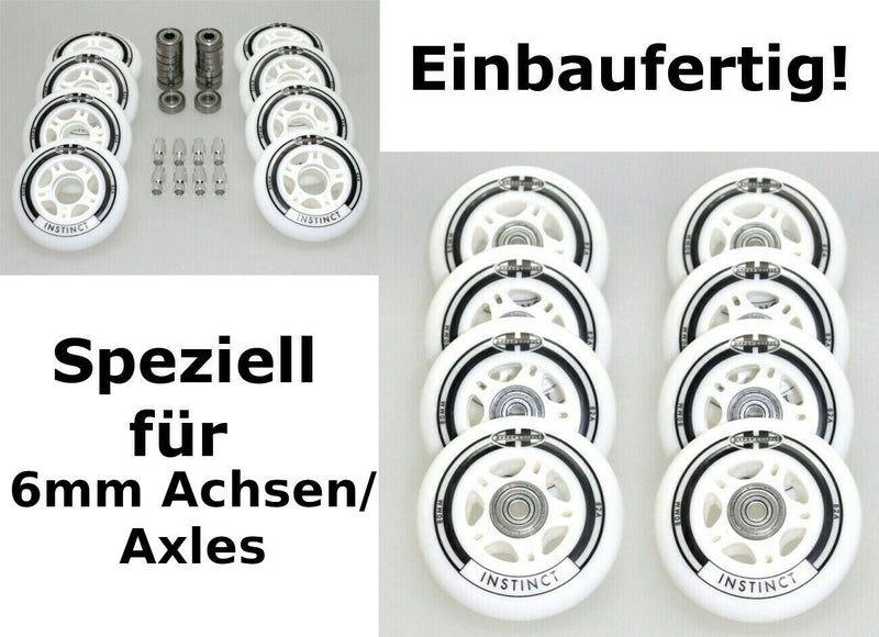 Hyper INSINCT Rollenset 80mm/82A ABEC7 + 6mm Spacer