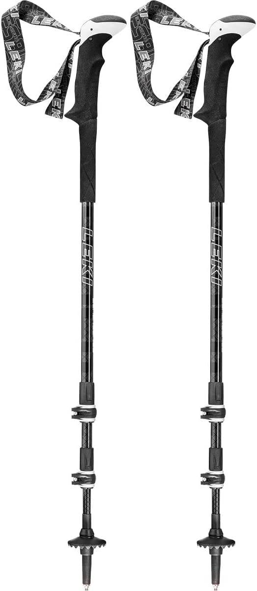 Leki BLACK SERIES SL2 PLUS CARBON Trekkingstöcke black dark anthracite white (100-135 cm) Unisex