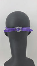 V3TEC Froggy Schwimmbrille Violett mit blauen Gläsern One size Antifog UV-Schutz Klare