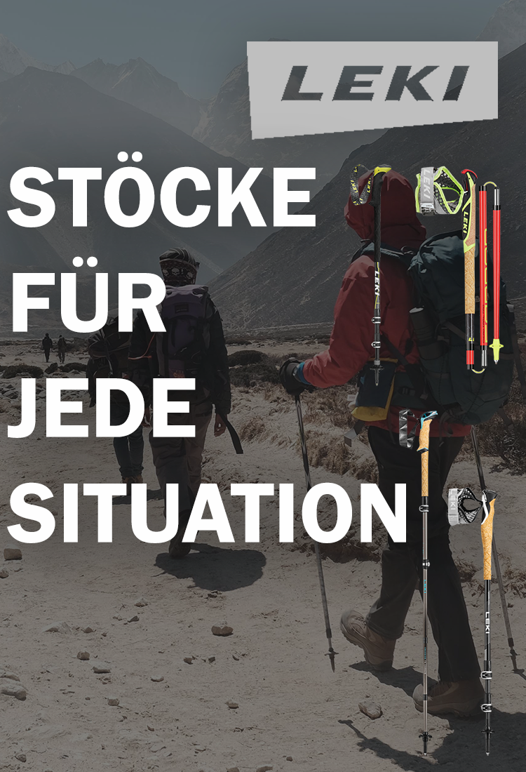 LEKI Stöcke für jede Situation. Großes Sortiment an Stöcken sowie Zubehör für jede Sportart