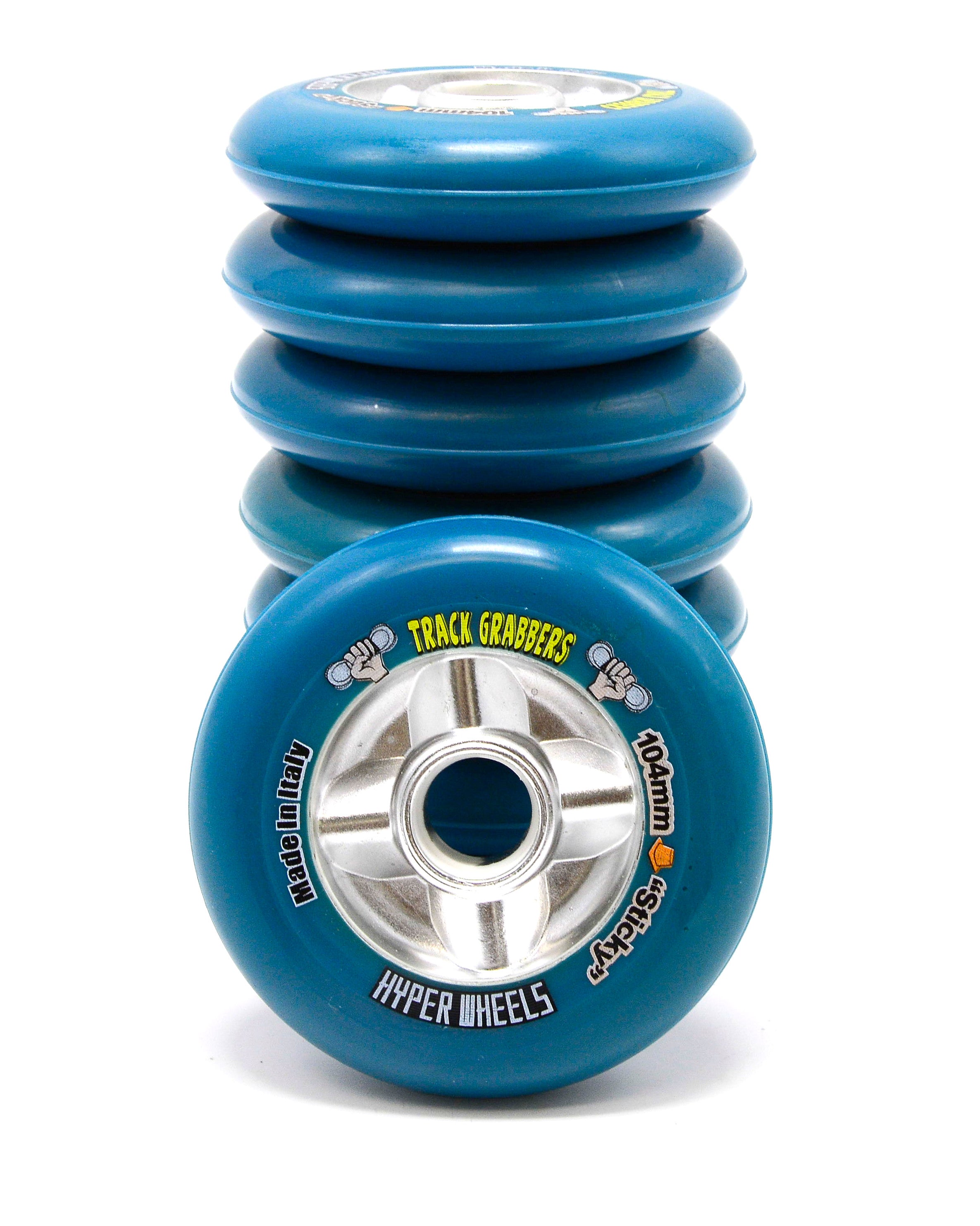 HYPER WHEELS TRACK GRABBER Sticky Rollen Set 104mm/83A