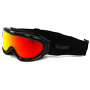 uvex COMANCHE TOP Skibrille Schwarz Unisex + Wechselscheibe Rot