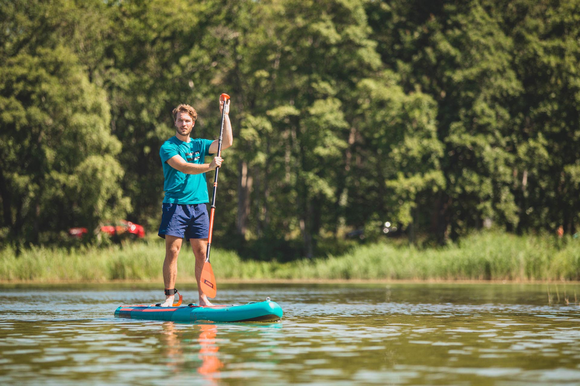 Jobe SUP PADDEL Fiberglass Dreiteilig orange