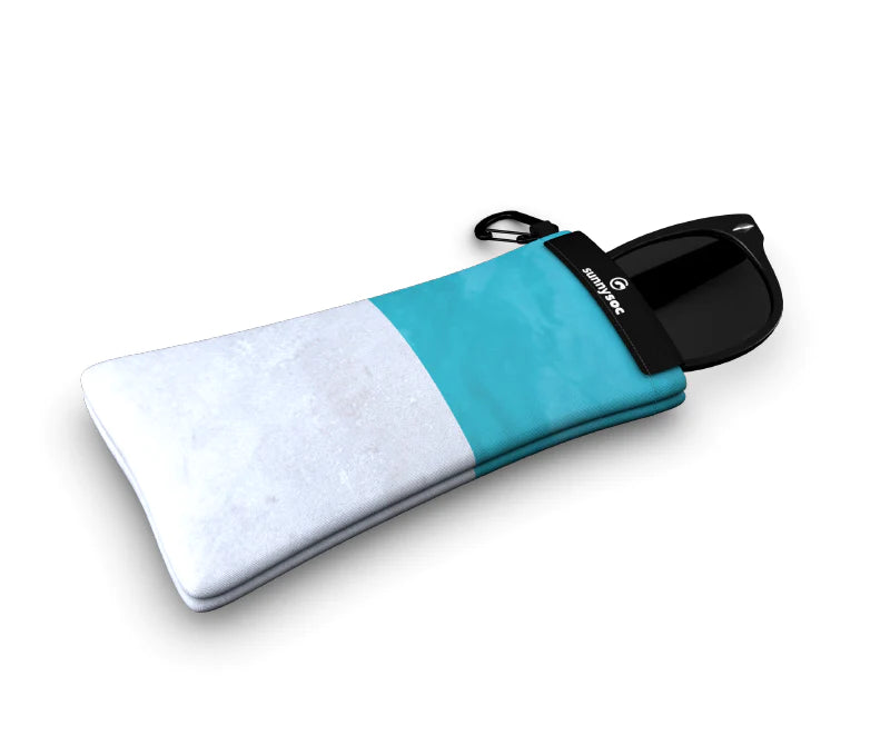 Sunnysoc Poolside Schutzhülle für Brillen, Handys, Smartphones Tasche Beute Case Handybeutel mit Karabinerhaken Brillenetui Schnappverschluss j23