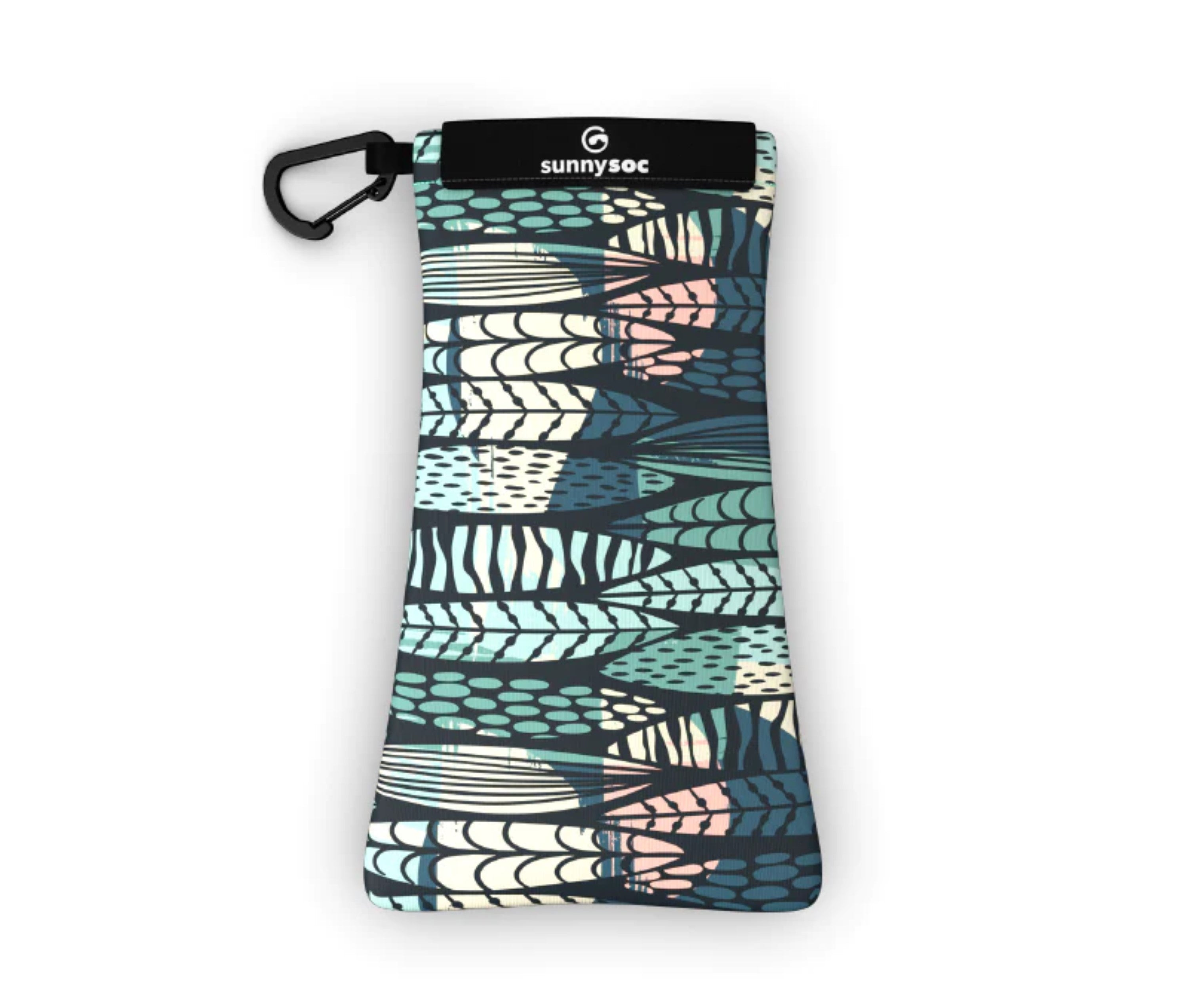 Sunnysoc Tribal Schutzhülle für Brillen, Handys, Smartphones Tasche Beute Case Handybeutel mit Karabinerhaken Brillenetui Schnappverschluss j23