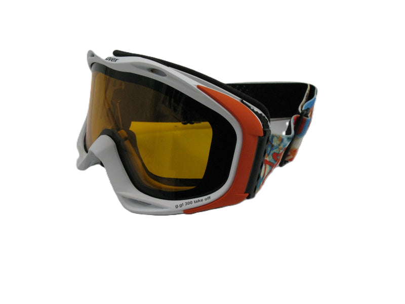 UVEX g.gl 300 TO white-orange - OHNE WECHSELSCHEIBE Snowboard Ski Brille