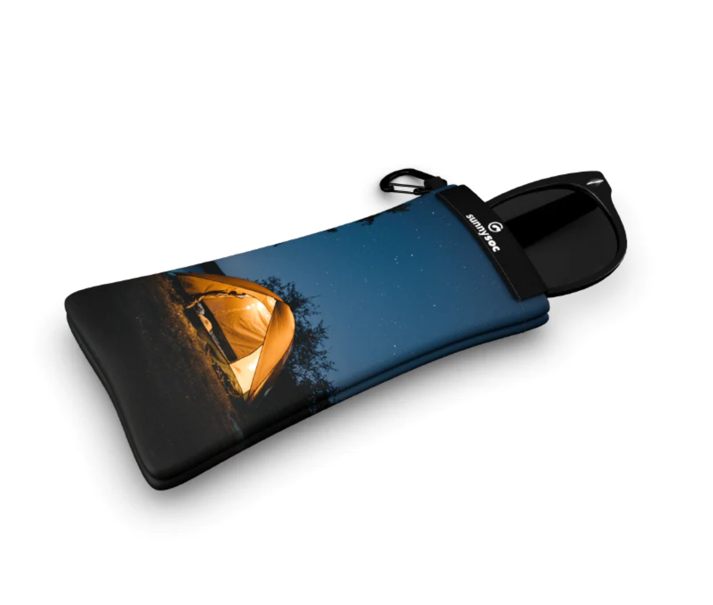 Sunnysoc Camper Schutzhülle für Brillen, Handys, Smartphones Tasche Beute Case Handybeutel mit Karabinerhaken Brillenetui Schnappverschluss j23