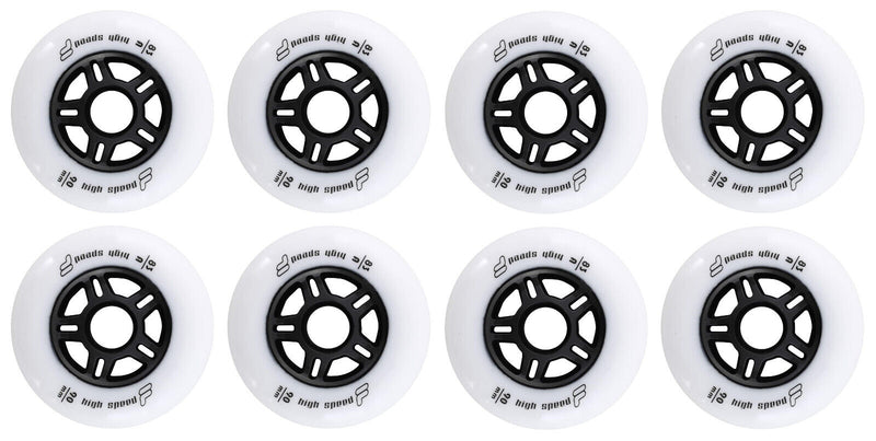 FILA High Speed Fitness Wheels 4er, 6er oder 8er Set Rollen - 90mm / 83 A white