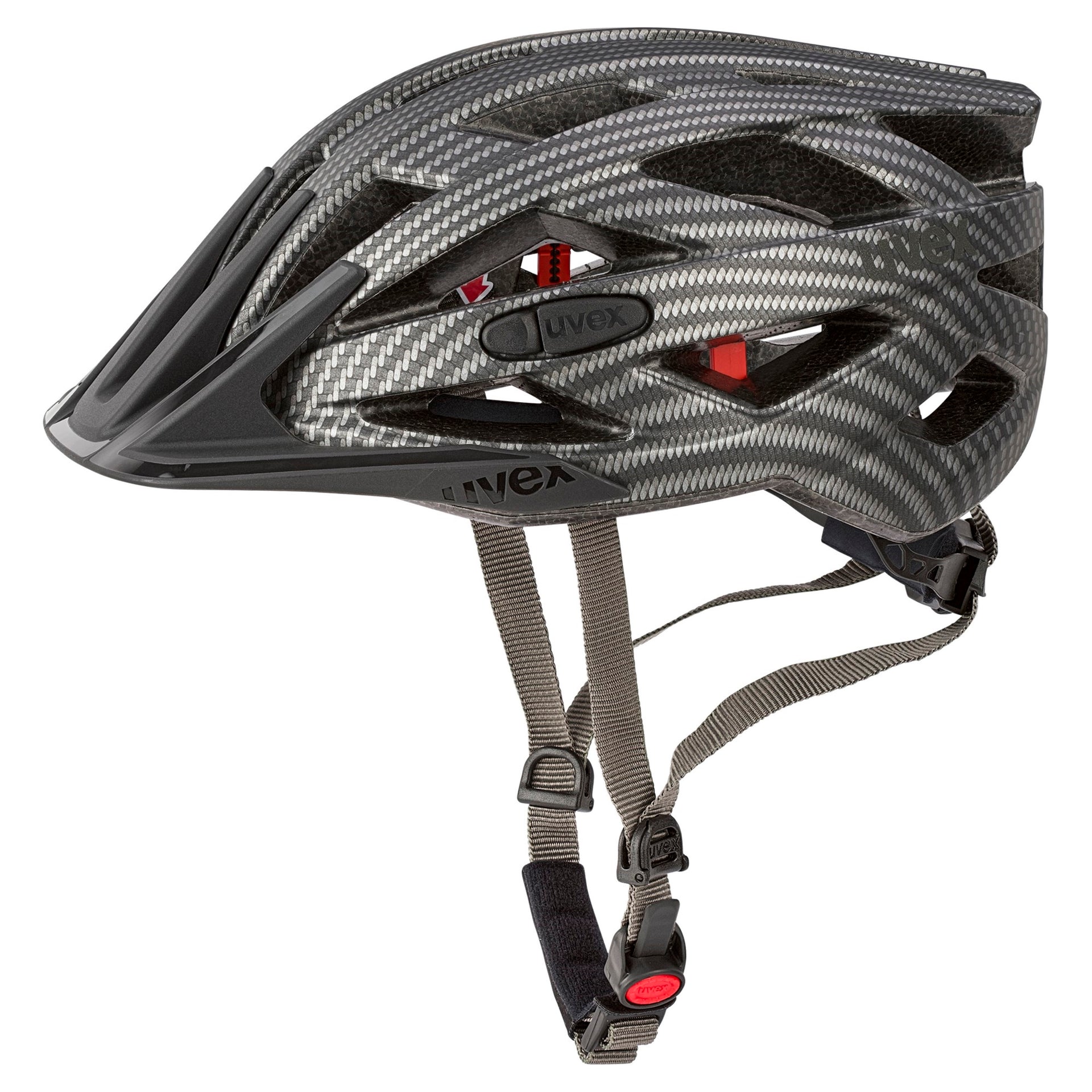 Uvex i-vo cc Fahrradhelm Rad Bike Helm black carbon look mat Erwachsene
