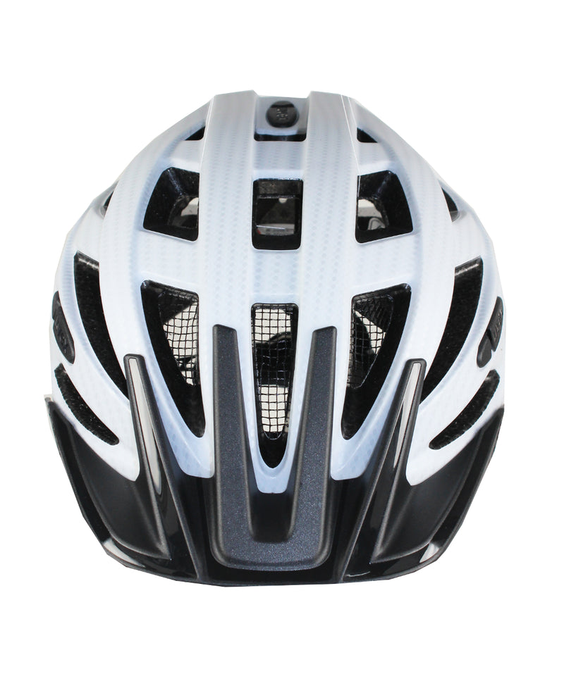 i-vo cc Fahrradhelm white carbon look mat