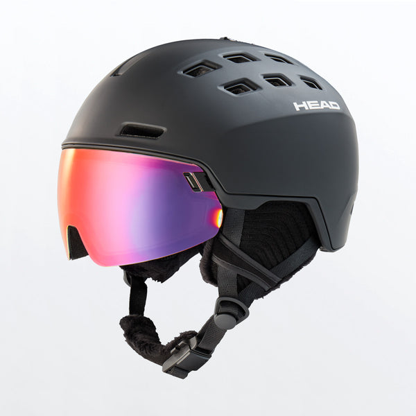 Head RADAR 5K POLA Skihelm + polarisierte Scheiben black Herren