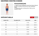 Jobe NEOPRENE Schwimmweste black Kinder Weste Vest