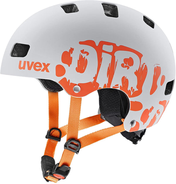 uvex KID 3 CC Dirtbike light grey orange Fahrradhelm Kinder