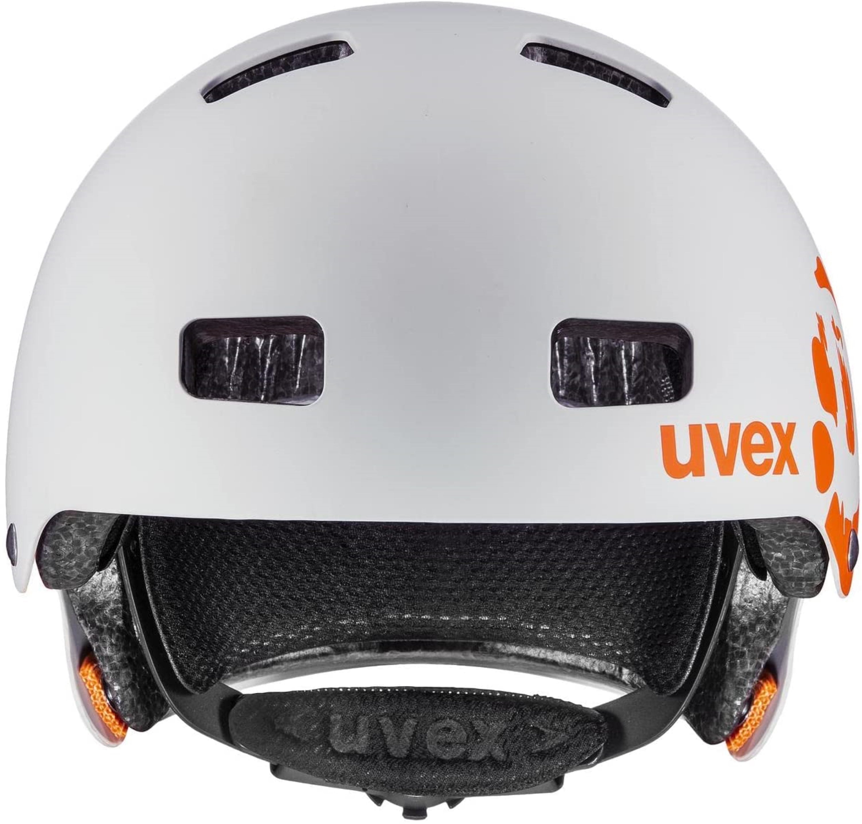 uvex KID 3 CC Dirtbike light grey orange Kinder Fahrradhelm