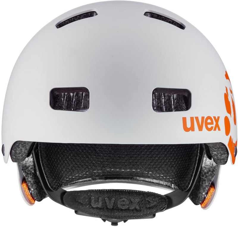 uvex KID 3 CC Dirtbike light grey orange Fahrradhelm Kinder