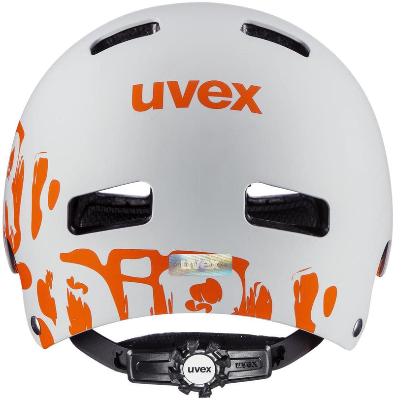 uvex KID 3 CC Dirtbike light grey orange Fahrradhelm Kinder