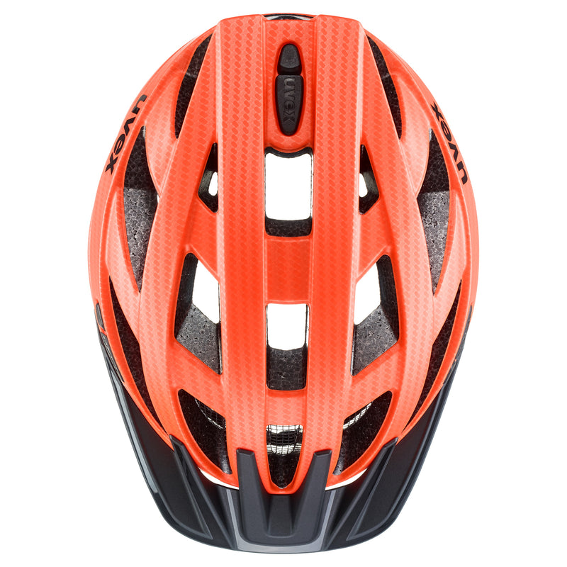 i-vo cc Fahrradhelm carbon look orange mat
