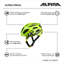 Alpina FEDAIA Fahrradhelm be visible yellow Unisex
