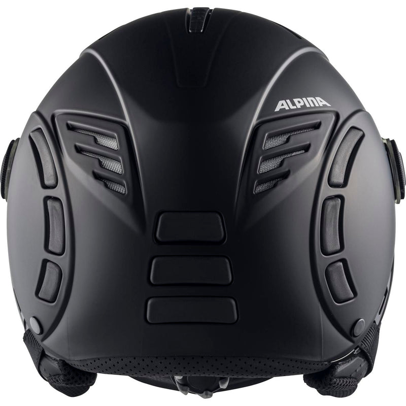 Alpina Jump 2.0 V Skihelm Helm Ski Helmet Snowboardhelm Schutzhelm Wintersport black matt - blaue Scheibe - Unisex