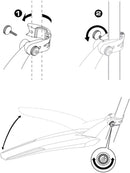 Blackburn Schutzbelch MTB Trekking Bike Fahrrad - Splashboard Rear and Front Fender Combo Schutzbleche Set Schutzblechsatz