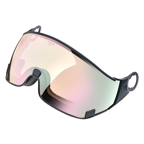 CP CORAO+ Skihelm white shiny Visier CP 20 vario red lens water pink mirror Unisex