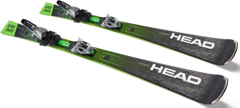 Head Supershape e-Magnum Ski + Bindung PRD 12 GW Superflex Herren neon green black j23