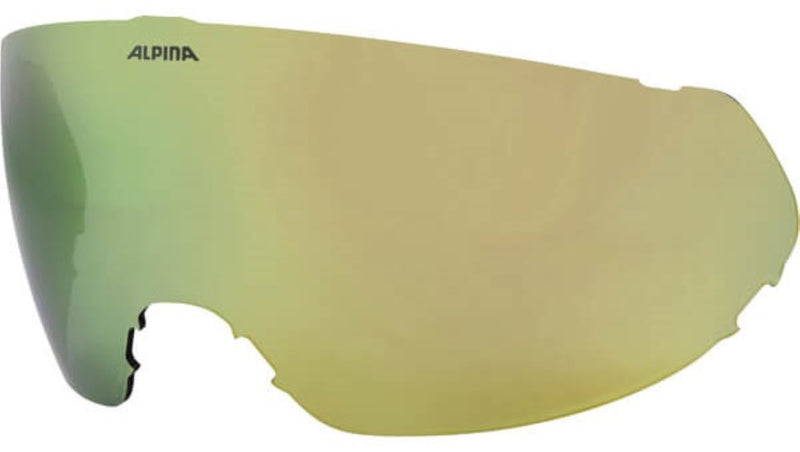 Alpina Alto Visor Q-Lite (Quattroflex Lite) Visier für Alto Ski- oder Snowboarvisierhelm Visierhelm Ski Snowboard Wintersport gold j24