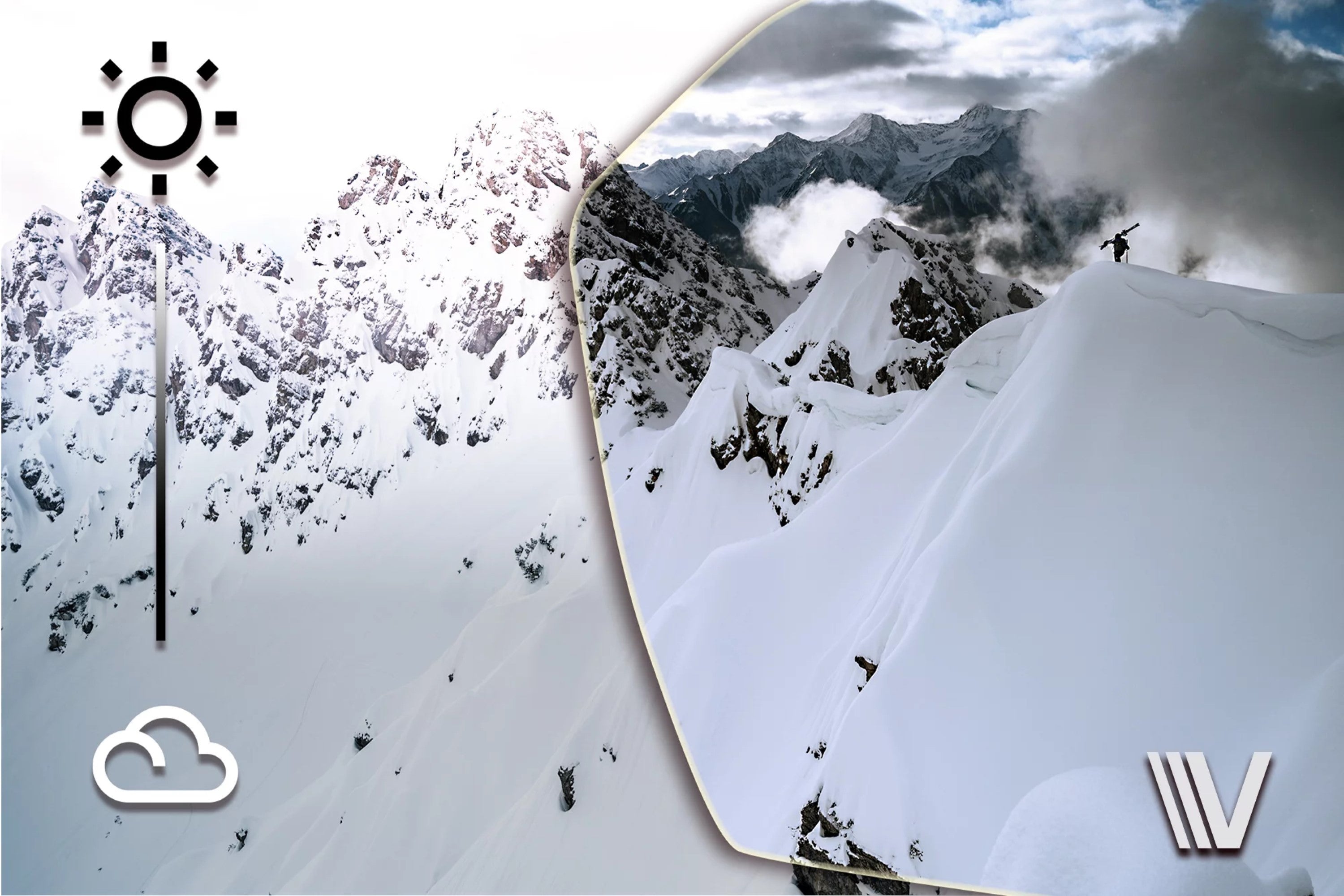 Alpina Alto Visor V (Varioflex) Visier für Alto Ski- oder Snowboarvisierhelm Visierhelm Ski Snowboard Wintersport silver j24