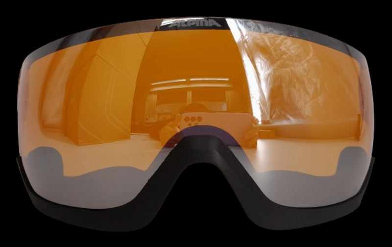 Alpina Alto Visor Q-Lite (Quattroflex Lite) Visier für Alto Ski- oder Snowboarvisierhelm Visierhelm Ski Snowboard Wintersport blue j24