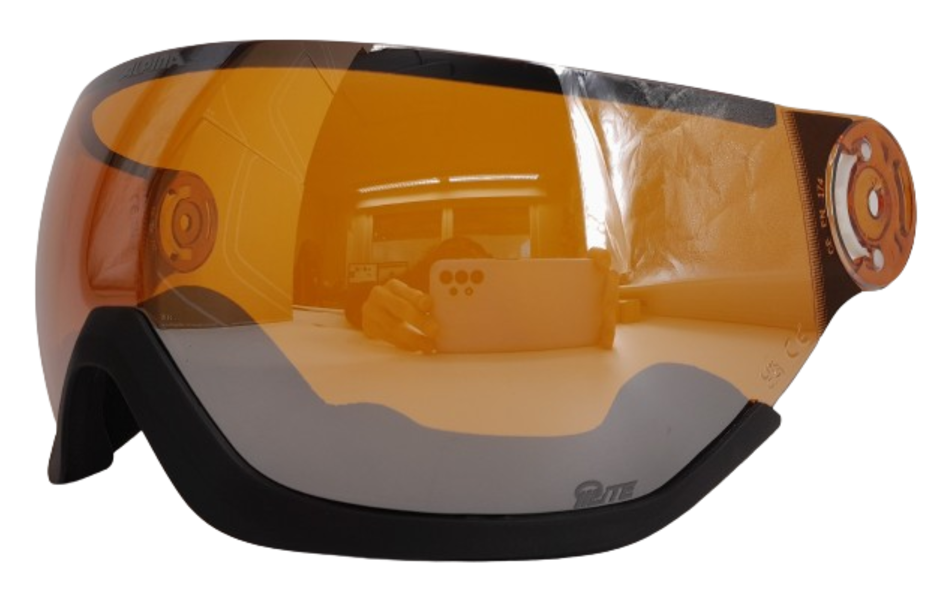 Alpina Alto Visor Q-Lite (Quattroflex Lite) Visier für Alto Ski- oder Snowboarvisierhelm Visierhelm Ski Snowboard Wintersport blue j24