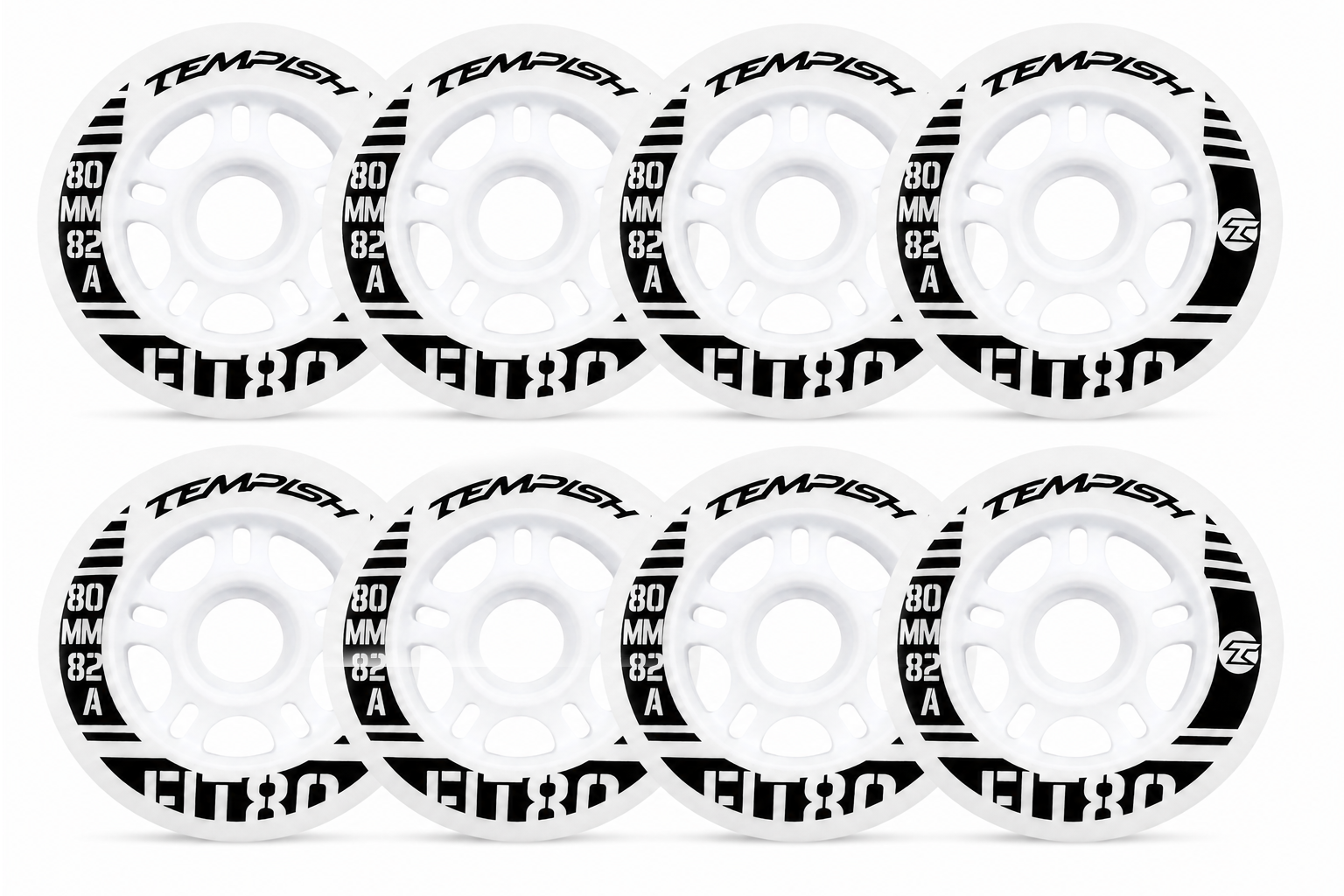 Tempish FIT 80 Inlinerollen 80mm 82A 4er/8er Set Fitness Inline Skates