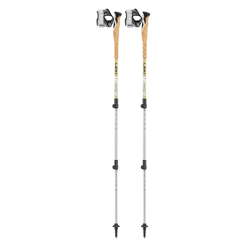 LEKI Teleskop Cross Trail TA - Faltstock white-driftwood-black-100-135