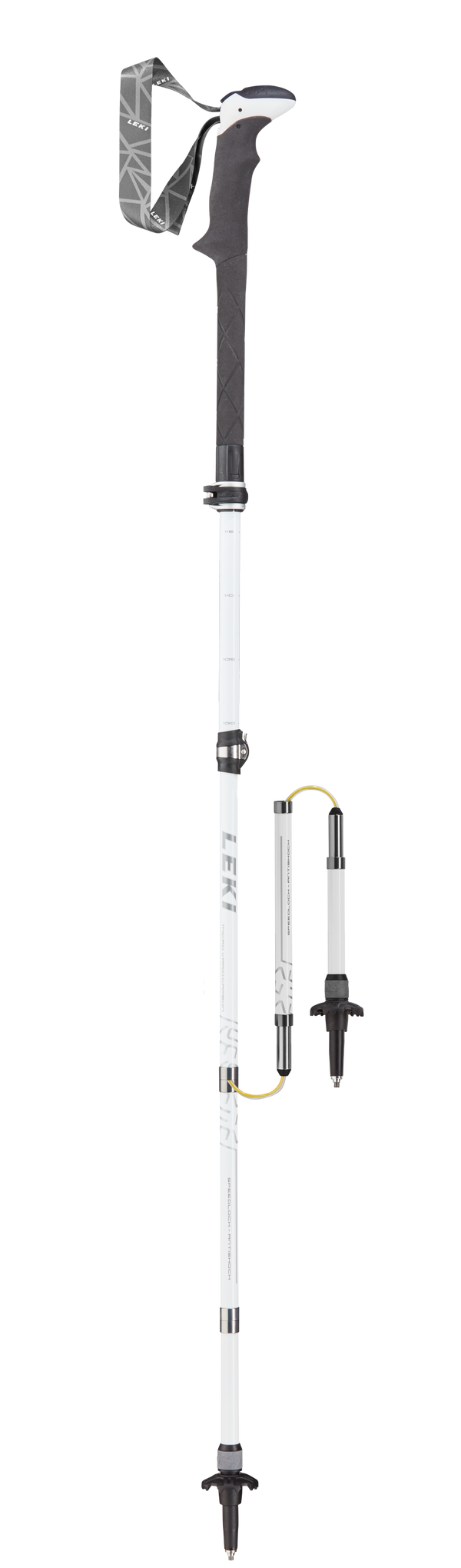 Leki MIC VARIO CARBON LADY ANTISHOCK Wanderstöcke weiß-anthrazit-silber