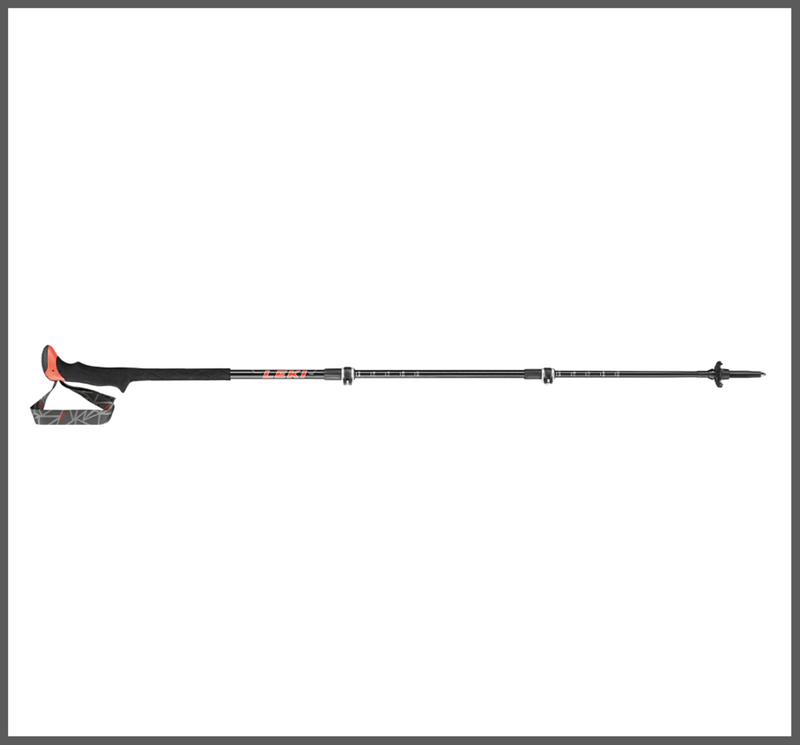 LEKI Stöcke CarbononTAXTG Trekking 100-135cm schwarz-rot-weiß Wanderstöcke Outdoor j21