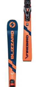 Blizzard FIREBIRD HRC 174cm + Marker XCELL 14 - Herren Rennski Blau Orange