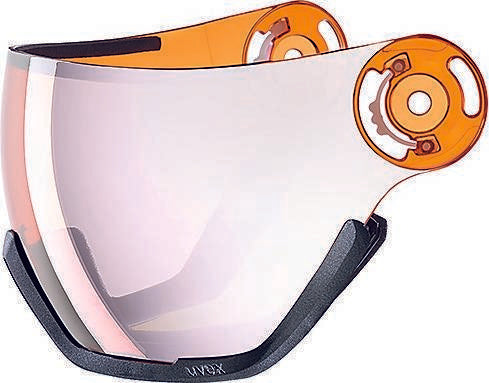 uvex HLMT 400 VISOR Ski-Snowboardhelm lgl/ltm silver