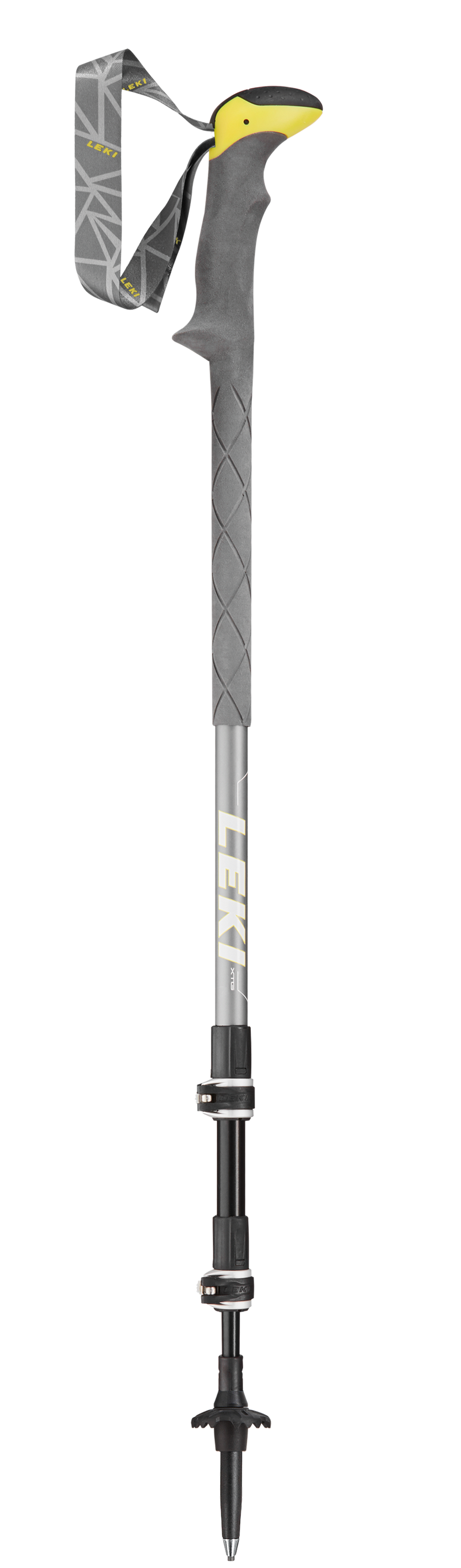 LEKI Stöcke SherpaXTG Trekking 110-146cm grau-weiß-gelb Wanderstöcke Outdoor j21