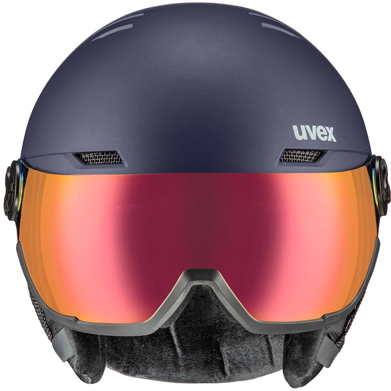 uvex WANTED VISOR Ski-Snowboardhelm navy mat Unisex