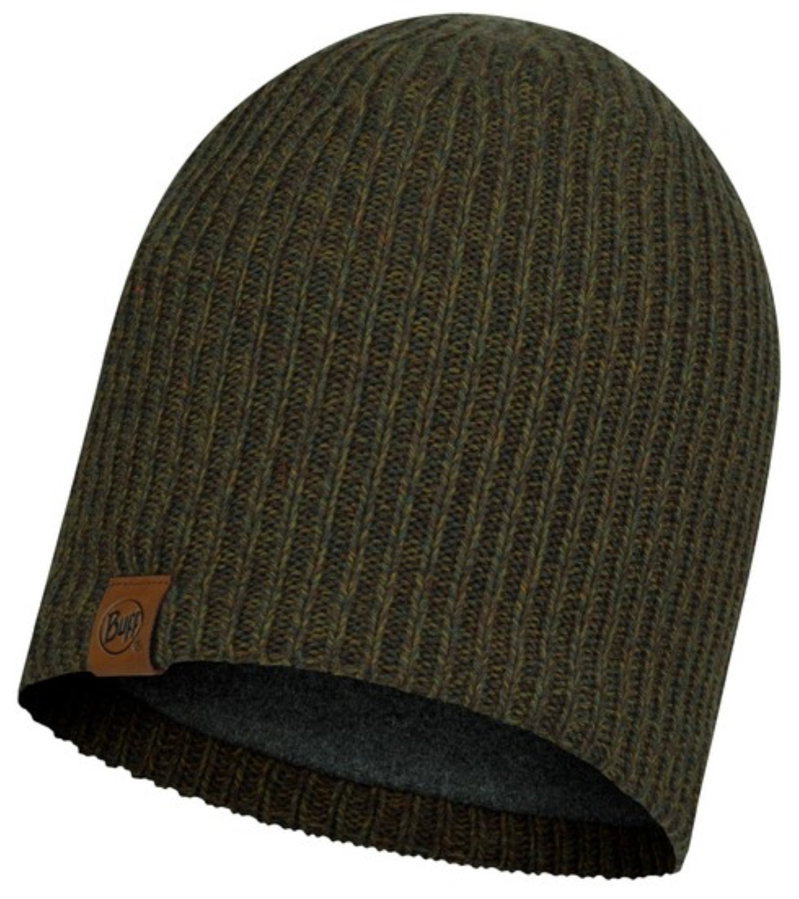 Buff KNITTED & FLEECE BEANIE für Erwachsene lyne bark green Gr. One Size