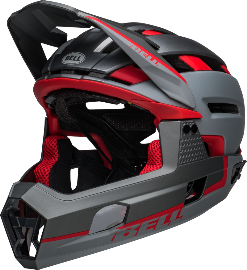 Bell SUPER AIR R SPHERICAL MIPS Fahrradhelm matte grey red Unisex
