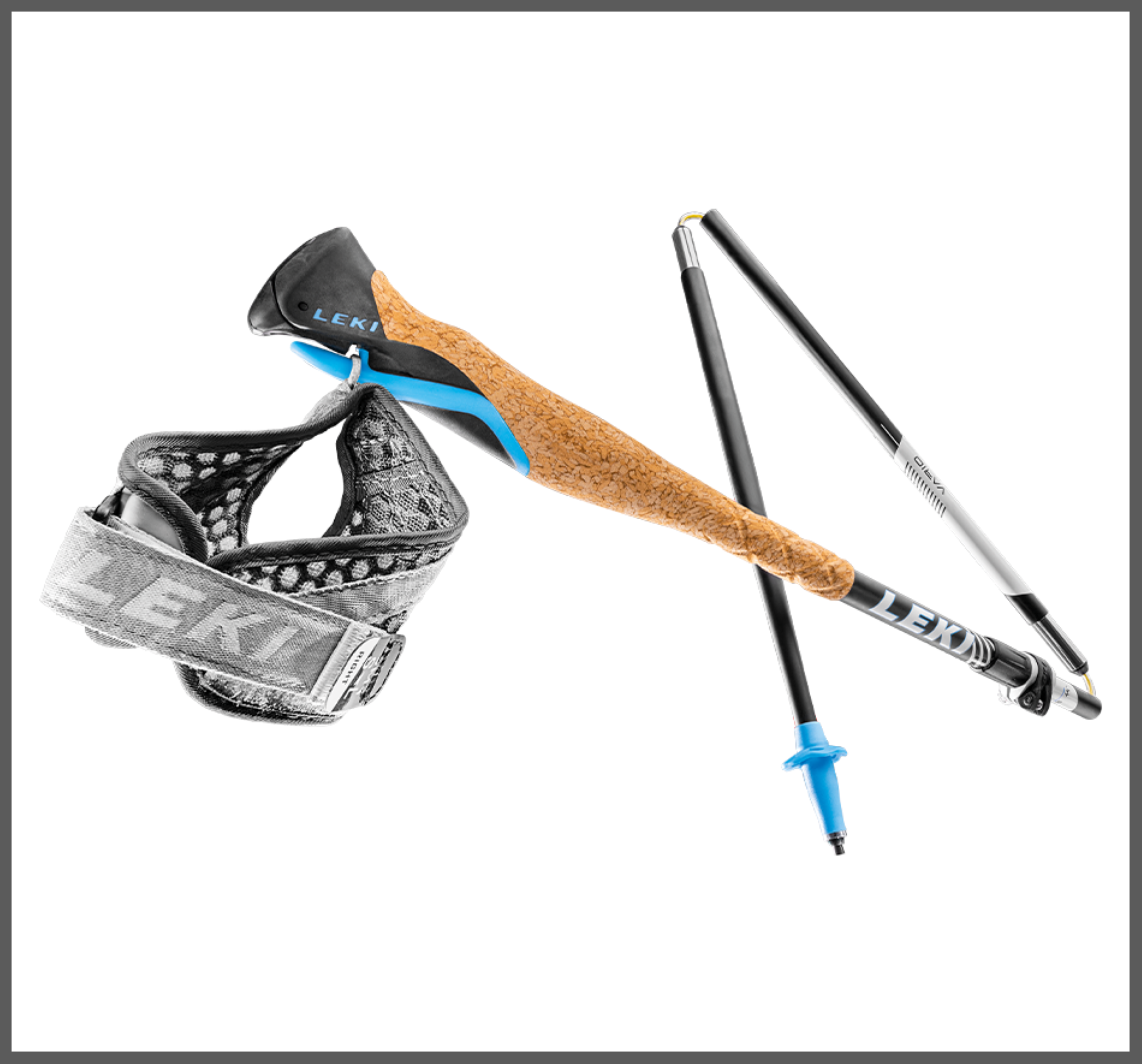 LEKI MCT VARIO Wanderstöcke schwarz-weiß-blue