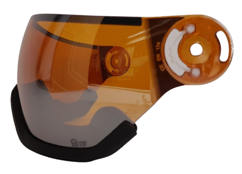 Alpina ARBER VISOR Q-Lite (Quattroflex Lite) S2 für Arber Ski- oder Snowboarvisierhelm orange silver Gr. EG