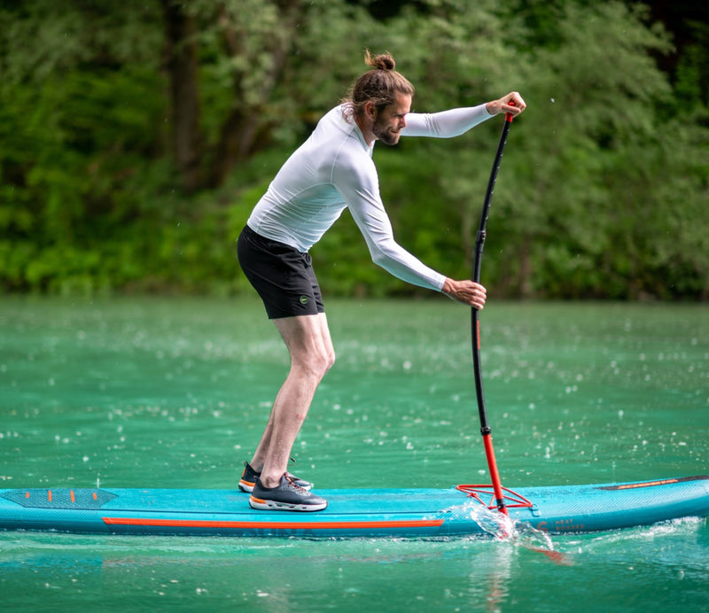 Jobe STREAM CARBON 40 SUP PADDEL Carbon Dreiteilig red orange