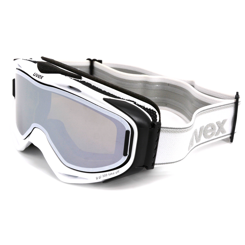 uvex G.GL 300 TO Skibrille Weiß Unisex + Wechselscheibe Silber wht