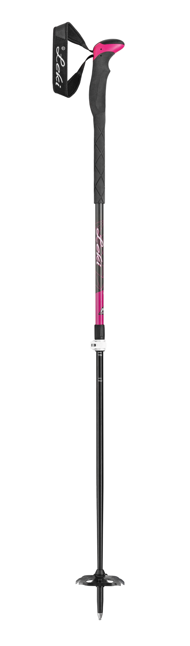 Leki AERGONLITE 2 LADY SL2 PLUS Touringstöcke dunkelanthrazit-berry-weiß (100-135 cm)