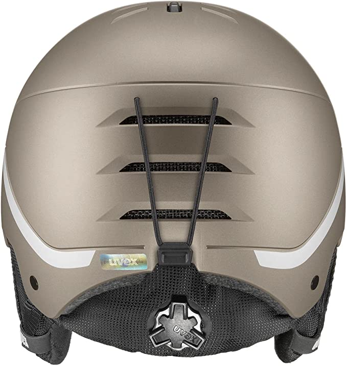 uvex WANTED Ski-Snowboardhelm soft gold-silver stripes mat Unisex