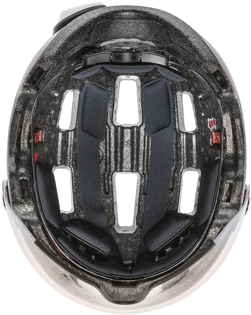 uvex RUSH VISOR Fahrradhelm blackberry mat Unisex