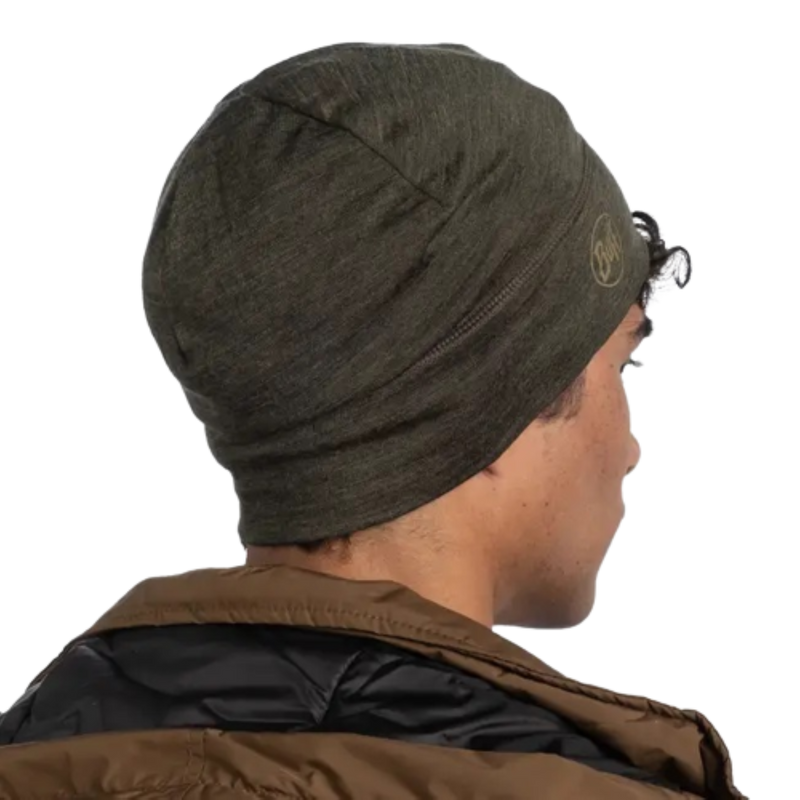 Buff MERINO MIDWEIGHT BEANIE für Erwachsene solid bark olive Gr. One Size