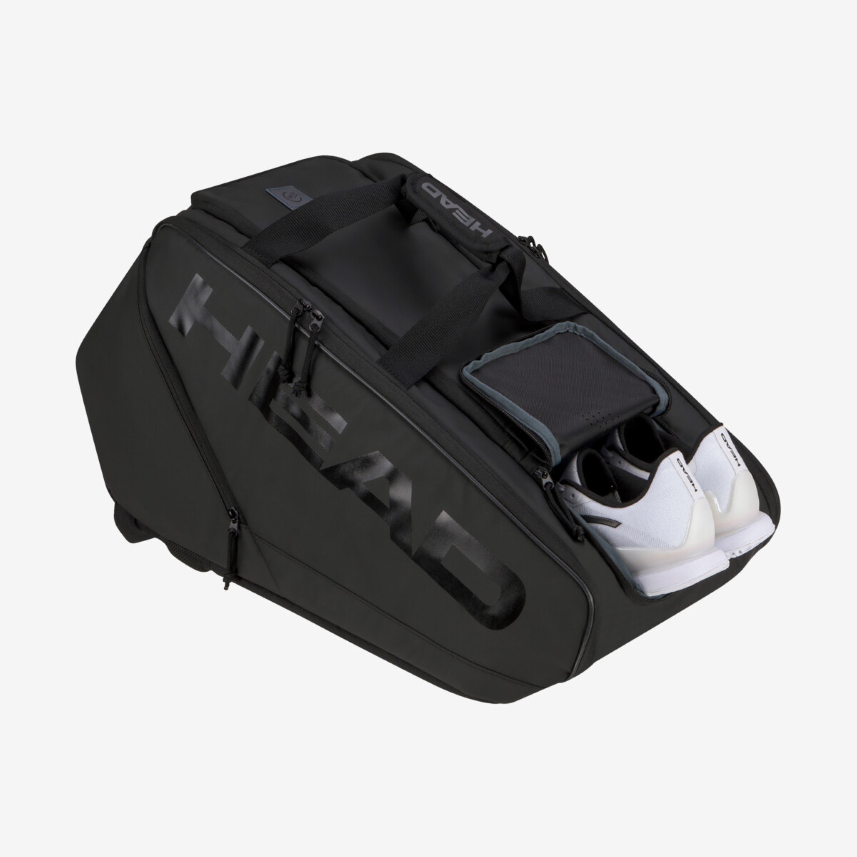 Head PRO X PADEL TASCHE L BK Bag mit dem Rucksack-Tragesystem black